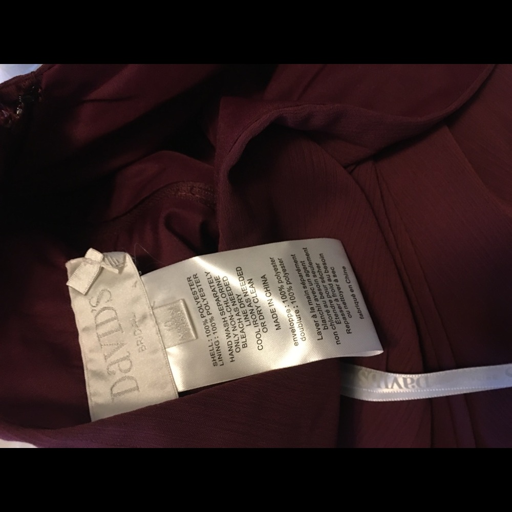 Burgundy dress